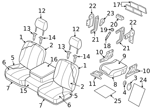 Front Seat Components for 2007 Dodge Ram 1500 #3