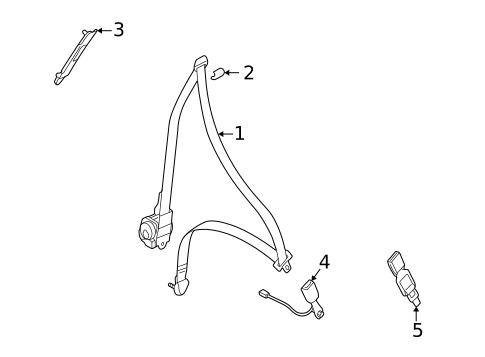 Seat Belt for 2002 Dodge Stratus #0