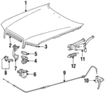 1268806457 - Body: Hood for Mercedes-Benz Image