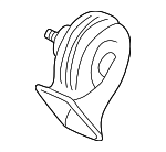 8W0951221 - Electrical: Low Note Horn for Volkswagen: Beetle, Cabrio, Cabriolet, Corrado, EuroVan, Fox, Golf, Jetta, Passat, R32 Image