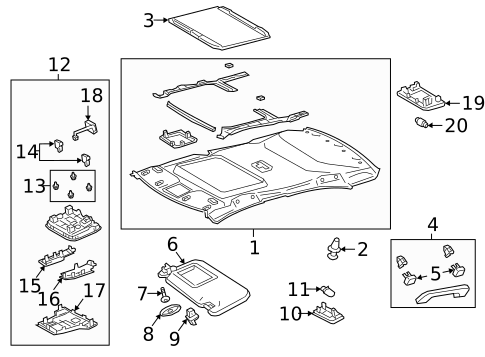 Interior Trim - Roof for 2025 Toyota Corolla #2