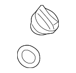 12180F4010 - Engine: Filler Cap for Lexus: CT200h, ES300h, ES350, GS200t, GS300, GX460, HS250h, IS200t, IS250, IS300, IS350, LS460, LS600h, LX570, NX200t, NX300, NX300h, RC200t, RC300, RX350, RX450h Image