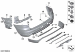 51127464712 - : Trim Cover, Bumper, Rear Lower for BMW Image