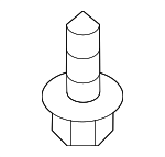 90159A0030 - Body: Absorber Screw for Scion: iM, iQ, xB | Toyota: Avalon, Camry, Corolla, Corolla iM, Crown, Matrix, Mirai, Prius, Prius C, Prius Plug-In, Prius Prime, Prius V, Sienna, Yaris Image
