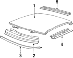 12505276 - Body: Roof Panel for Oldsmobile: Cutlass Supreme Image