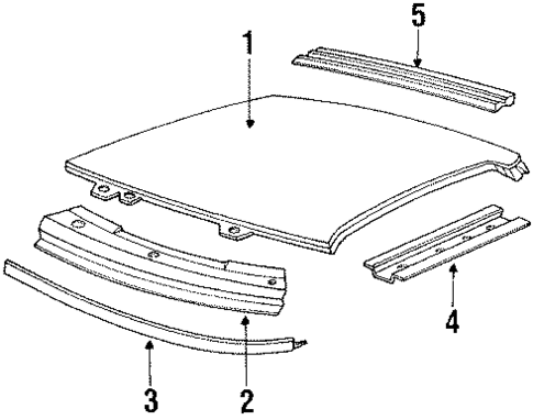 Roof & Components for 1992 Oldsmobile Cutlass Supreme #0