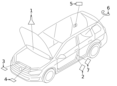 Labels for 2019 Volkswagen Golf Alltrack #0