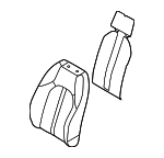 88450L1860 - Body: Seat Back Pad for Hyundai: Sonata Image