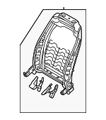 88410L1000 - Body: Seat Back Frame for Hyundai: Sonata Image