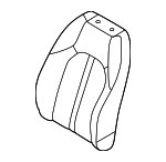 88460L1850VSN - Body: Seat Back Cover for Hyundai: Sonata Image