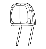 7RQ00U0EAA - Body: Headrest, Outer for Mopar Image