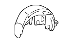 2036981630 - Body: Wheelhouse Liner for Mercedes-Benz Image
