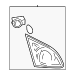 26555JM01C - Electrical: Backup Lamp Assembly for Nissan: Rogue, Rogue Select Image