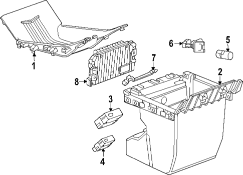 Center Console for 2025 Cadillac ESCALADE IQ #5