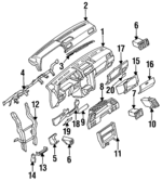 6810084A10 - : Instrument Panel for Nissan Image