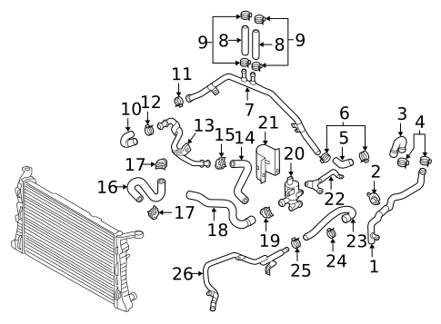 Hoses & Lines for 2018 Audi RS7 #1