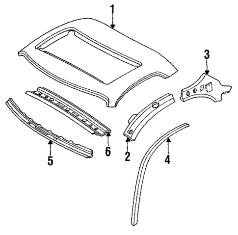 Roof & Components for 1993 Mazda RX-7 #0