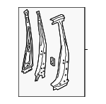 8W6810074A - Body: Center Pillar Reinforced for Audi: A5 Quattro, RS5, S5 Image