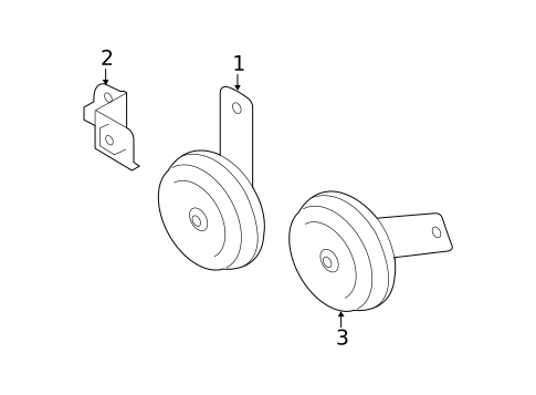 Horn for 2013 Subaru XV Crosstrek #0
