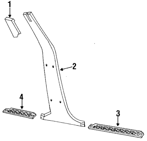 Interior Trim - Pillars for 1990 Dodge Omni #0