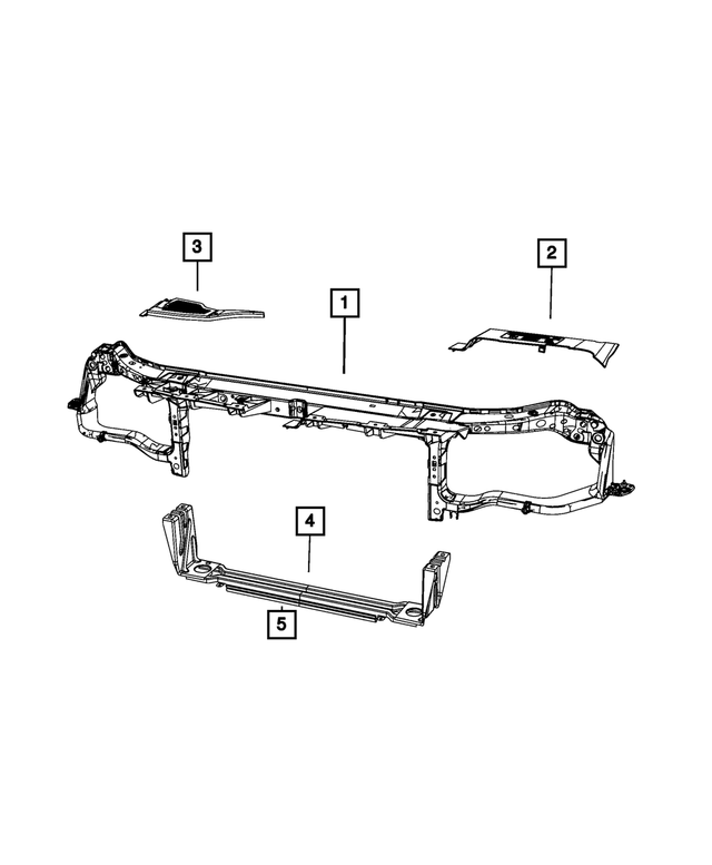 4806116AC - : Under Hood Appearance Panel, Right for Mopar Image
