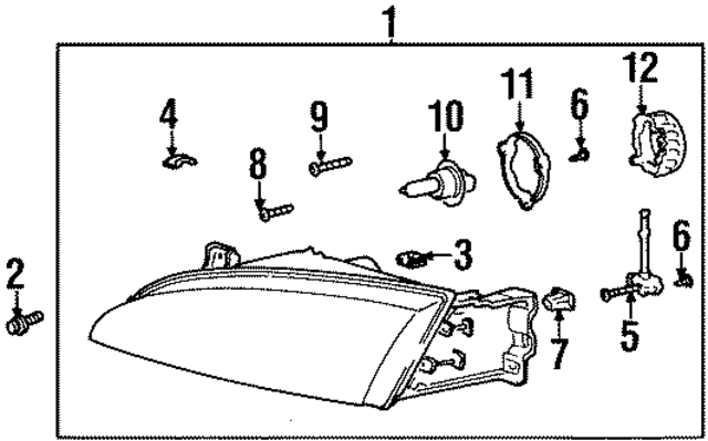 9211531300 - : Headlamp Assembly Clip for Hyundai Image