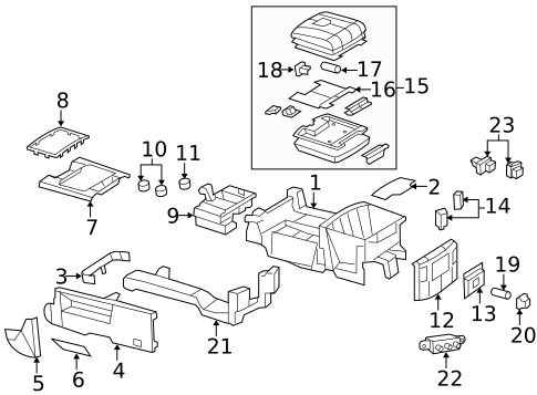 Center Console for 2013 Ram 1500 #1
