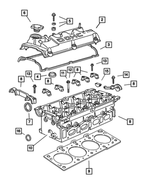 4884292AA - Engine 2.0L Four Cylinder: Cylinder Head Cover Isolator for Mopar Image