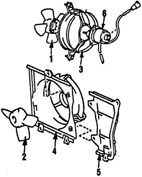 Fan for 1987 Toyota MR2 #0