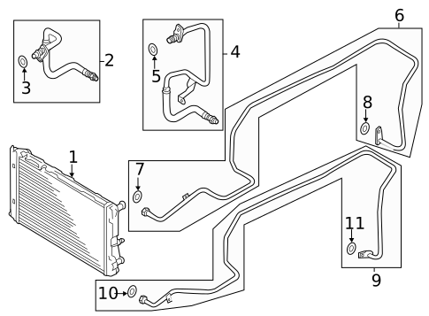 Trans Oil Cooler for 2014 Audi Q5 #0