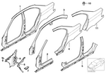 41217057390 - : Section Of Rear Right Fender for BMW Image