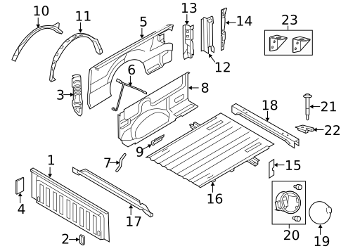 Front & Side Panels for 2014 Ford F-150 #1