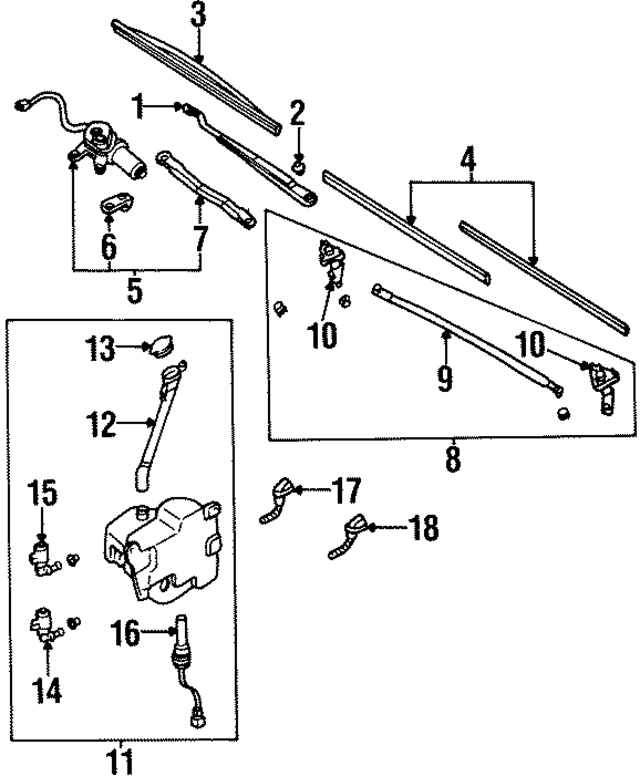 2884030P00 - : Wiper Transmission for Nissan: 300ZX Image