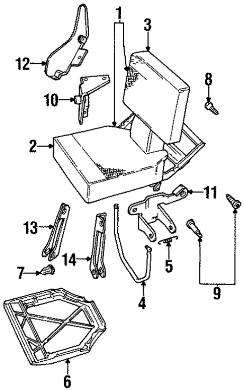 Rear Seat Components for 1998 Land Rover Discovery #0
