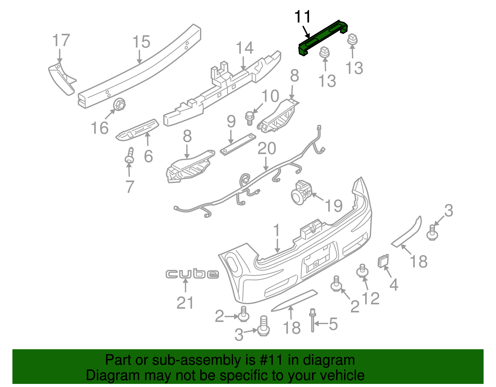 Lamp Bracket - Nissan (K6252-1A10A)