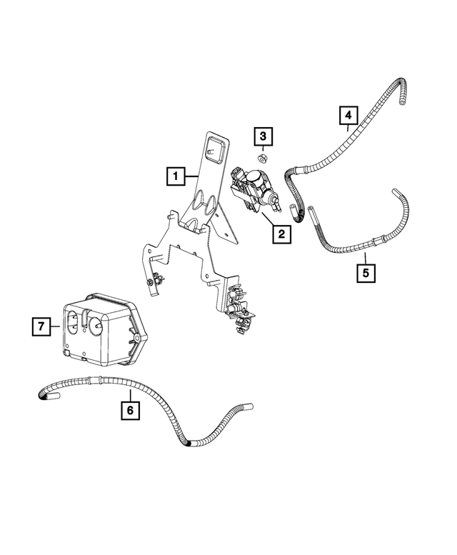 6106993AA - Emission Controls: Hex Nut And Washer, Mounting for Mopar Image image