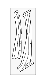 51430AG16A9P - Body: Center Pillar for Subaru: Legacy, Outback Image