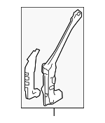 51420AG03A9P - Body: Hinge Pillar for Subaru: Legacy, Outback Image