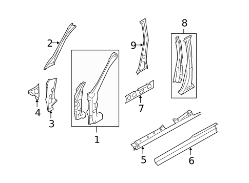 Rocker for 2009 Subaru Outback #0