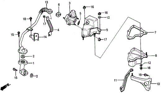 Air Suction Valve for 1984 Honda Wagovan #0
