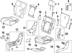 81321T90A21ZB - : Seat Back Cover for Honda: Pilot Image