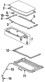 70622SR3G01 - : Weatherstrip Clip for Honda Image
