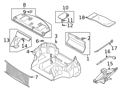 Interior Trim - Rear Body for 2005 Dodge Stratus #1