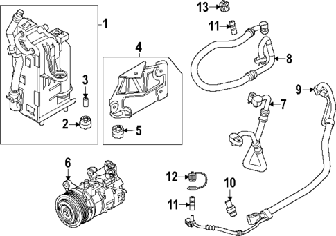 Condenser, Compressor & Lines for 2025 BMW X3 #0