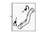 1K0145840AF - Cooling System: Center Pipe for Audi Image