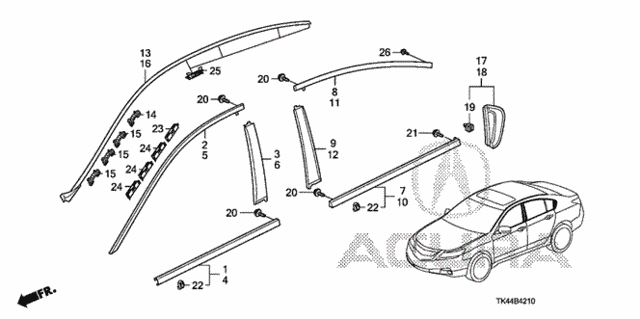 Molding for 2012 Acura TL #0