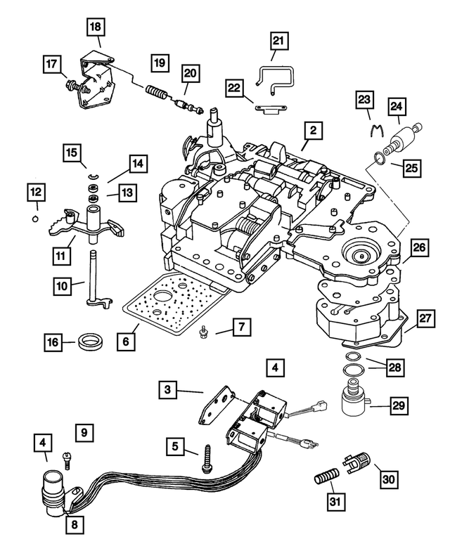 R2119633AB - Automatic Transmission 4 Speed: Transfer Plate Body for Mopar Image