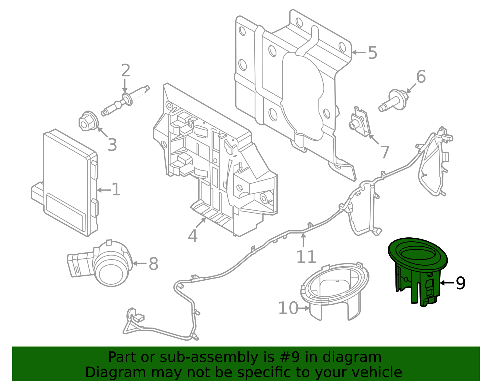 pc3z15a862ab - Ford Park Sensor Retainer | Levittown Ford Parts