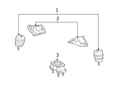 Engine & Trans Mounting for 2006 Lexus GS430 #0