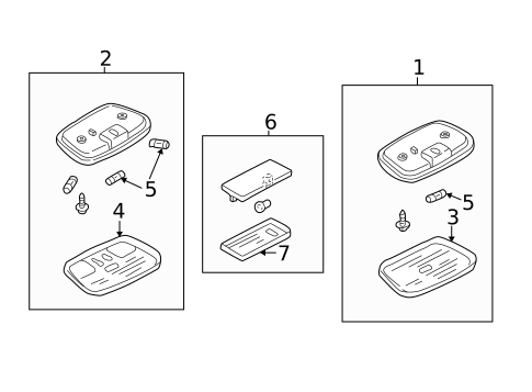 Interior Lamps for 2005 Mazda Tribute #0